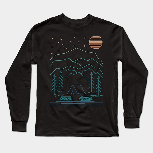 Adventure in the mountains Long Sleeve T-Shirt by lakokakr